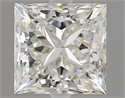 Natural Diamond 1.01 Carats, Princess with  Cut, H Color, IF Clarity and Certified by IGI