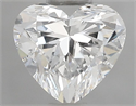 Natural Diamond 0.50 Carats, Heart with  Cut, F Color, VS2 Clarity and Certified by GIA