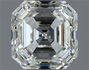 Picture of Natural Diamond 1.01 Carats, Asscher with  Cut, I Color, VVS2 Clarity and Certified by IGI