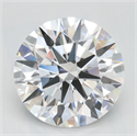 Lab Grown Diamond 2.57 Carats, Round with Ideal Cut, D Color, IF Clarity and Certified by IGI