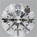 Lab Grown Diamond 5.55 Carats, Round with Ideal Cut, E Color, VVS2 Clarity and Certified by IGI