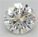 Lab Grown Diamond 3.02 Carats, Round with Excellent Cut, J Color, VS1 Clarity and Certified by IGI