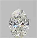 Natural Diamond 0.91 Carats, Oval with  Cut, I Color, VS2 Clarity and Certified by GIA