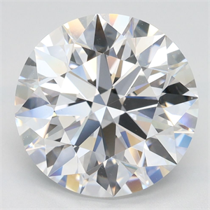 Picture of Lab Grown Diamond 4.13 Carats, Round with Excellent Cut, D Color, VVS1 Clarity and Certified by GIA