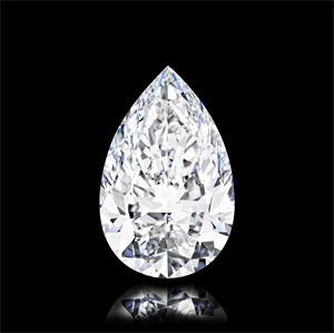 Foto Diamante Natural 3.20 quilates, De pera , Color E, claridad IF y certificado GIA de