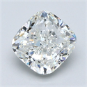Natural Diamond 1.50 Carats, Cushion with  Cut, H Color, VS2 Clarity and Certified by GIA