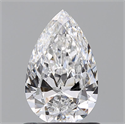 Natural Diamond 0.90 Carats, Pear with  Cut, D Color, VS1 Clarity and Certified by GIA