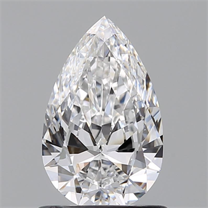 Picture of Natural Diamond 0.90 Carats, Pear with  Cut, D Color, VS1 Clarity and Certified by GIA