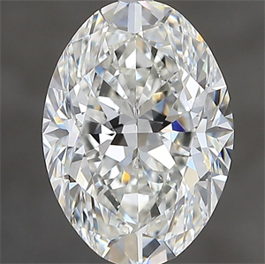 Foto Diamante Natural 2.50 quilates, Ovalado , Color H, claridad SI1 y certificado GIA de