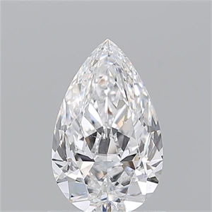 Picture of Natural Diamond 1.04 Carats, Pear with  Cut, D Color, SI1 Clarity and Certified by GIA