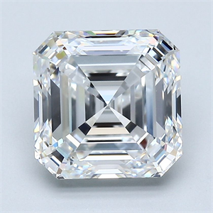 Picture of Natural Diamond 3.25 Carats, Asscher with  Cut, D Color, VVS1 Clarity and Certified by GIA
