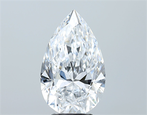Picture of Natural Diamond 4.21 Carats, Pear with  Cut, D Color, SI1 Clarity and Certified by GIA