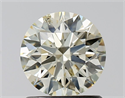 Natural Diamond 1.02 Carats, Round with Excellent Cut, N Color, SI2 Clarity and Certified by GIA