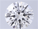 Lab Grown Diamond 7.03 Carats, Round with Excellent Cut, F Color, VS1 Clarity and Certified by IGI