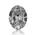 Natural Diamond 0.49 Carats, Oval with  Cut, G Color, SI2 Clarity and Certified by GIA