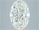 Natural Diamond 5.16 Carats, Oval with  Cut, I Color, IF Clarity and Certified by IGI