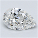 Natural Diamond 2.20 Carats, Pear with  Cut, F Color, VVS2 Clarity and Certified by GIA