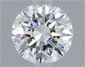 Natural Diamond 0.42 Carats, Round with Excellent Cut, F Color, IF Clarity and Certified by GIA