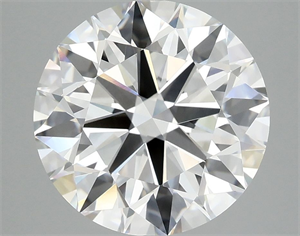 Picture of Lab Grown Diamond 5.03 Carats, Round with Ideal Cut, E Color, VVS2 Clarity and Certified by IGI