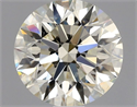 Natural Diamond 0.80 Carats, Round with Excellent Cut, M Color, SI2 Clarity and Certified by GIA