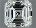 Natural Diamond 1.01 Carats, Asscher with  Cut, I Color, VVS2 Clarity and Certified by IGI