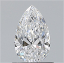 Natural Diamond 0.70 Carats, Pear with  Cut, D Color, IF Clarity and Certified by GIA