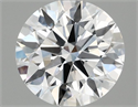 Lab Grown Diamond 1.42 Carats, Round with Ideal Cut, D Color, VVS2 Clarity and Certified by IGI