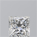 Natural Diamond 1.02 Carats, Princess with  Cut, H Color, VVS2 Clarity and Certified by GIA