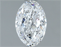Natural Diamond 0.80 Carats, Oval with  Cut, D Color, VVS1 Clarity and Certified by GIA
