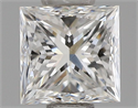 Diamante Natural 0.58 quilates, Princesa , Color F, claridad VVS2 y certificado IGI