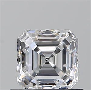 Picture of Natural Diamond 0.72 Carats, Asscher with  Cut, D Color, VVS1 Clarity and Certified by GIA