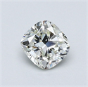 Natural Diamond 0.60 Carats, Cushion with  Cut, K Color, SI1 Clarity and Certified by GIA