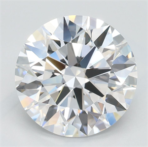 Picture of Lab Grown Diamond 3.08 Carats, Round with Ideal Cut, D Color, VVS1 Clarity and Certified by IGI
