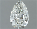 Natural Diamond 0.50 Carats, Pear with  Cut, H Color, VS1 Clarity and Certified by IGI