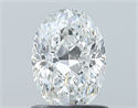 Natural Diamond 0.90 Carats, Oval with  Cut, E Color, VVS1 Clarity and Certified by GIA