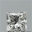 Natural Diamond 0.42 Carats, Princess with  Cut, G Color, VS1 Clarity and Certified by GIA