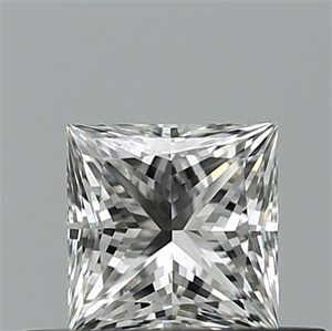 Picture of Natural Diamond 0.42 Carats, Princess with  Cut, G Color, VS1 Clarity and Certified by GIA
