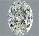 Natural Diamond 2.50 Carats, Oval with  Cut, J Color, VS1 Clarity and Certified by GIA