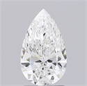 Natural Diamond 1.50 Carats, Pear with  Cut, G Color, SI1 Clarity and Certified by GIA