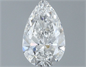 Diamante Natural 0.40 quilates, De pera , Color E, claridad VVS2 y certificado GIA