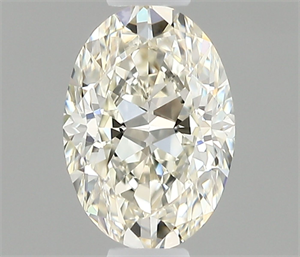 Foto Diamante Natural 0.42 quilates, Ovalado , Color J, claridad VVS1 y certificado IGI de