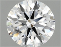 Lab Grown Diamond 1.09 Carats, Round with Ideal Cut, E Color, VVS2 Clarity and Certified by IGI