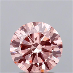 Picture of Lab Grown Diamond 1.51 Carats, Round with Excellent Cut, Fancy Intense Pink Color, VS2 Clarity and Certified by IGI