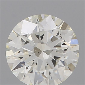 Picture of Natural Diamond 0.45 Carats, Round with Excellent Cut, I Color, SI2 Clarity and Certified by IGI