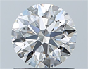 Natural Diamond 0.80 Carats, Round with Excellent Cut, F Color, VVS1 Clarity and Certified by GIA