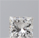 Natural Diamond 0.40 Carats, Princess with  Cut, F Color, SI1 Clarity and Certified by GIA
