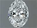 Natural Diamond 0.71 Carats, Oval with  Cut, G Color, VS2 Clarity and Certified by GIA