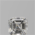 Natural Diamond 0.70 Carats, Asscher with  Cut, H Color, IF Clarity and Certified by GIA
