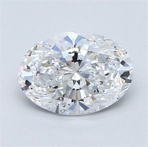 Picture of Natural Diamond 1.20 Carats, Oval with  Cut, E Color, SI1 Clarity and Certified by GIA