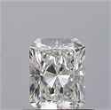 Natural Diamond 0.51 Carats, Radiant with  Cut, E Color, VVS2 Clarity and Certified by GIA